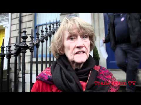 Solidarity protest in support of Hungarian journalists by NUJ in Ireland