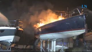 preview picture of video '60 Boote abgebrannt, Millionenschaden bei Ancora Marina'