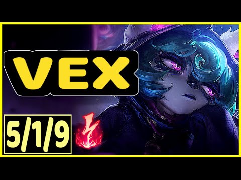 VEX VS VLADIMIR - 5/1/9 KDA MID GAMEPLAY