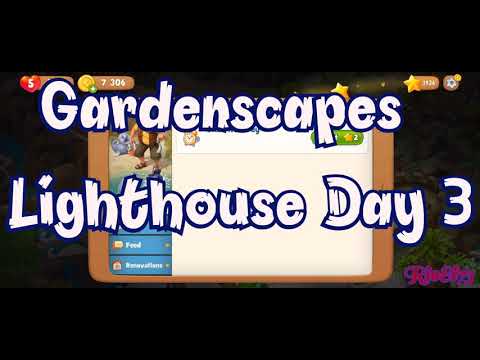 Gardenscapes Lighthouse Day 3 ❤️ Gameplay