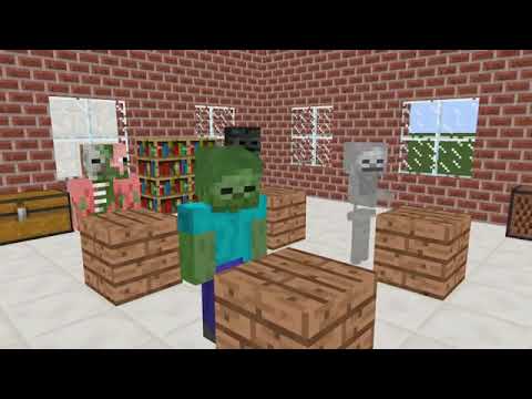 Monster School: PLAYERUNKNOWN BATTLEGROUND (PUBG) CHALLENGE ALL EPISODE-MINECRAFT ANIMATION