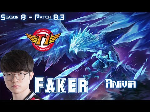 SKT T1 Faker ANIVIA vs ORIANNA Mid - Patch 8.3 KR Ranked