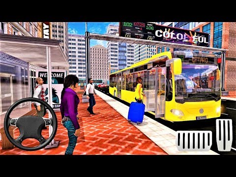 Euro Coach Bus City Extreme Driver / Android & iOS Gameplay - HD