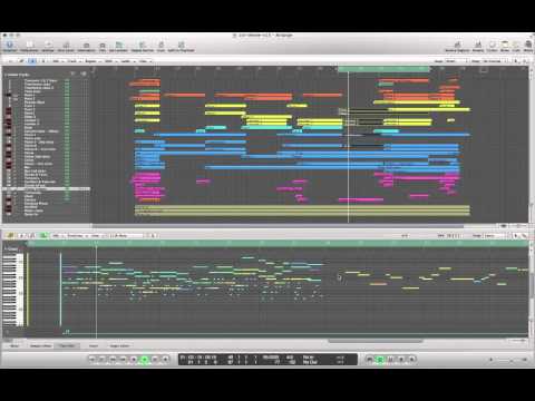 Realistic Orchestral MIDI - 1st theme - Logic Pro screen view
