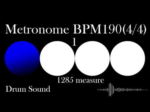 [Metronome]190BPM[drum sound]