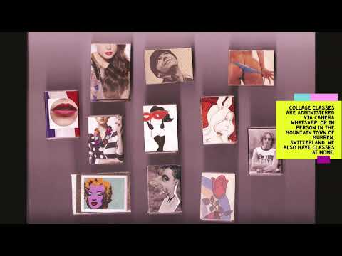 Switzerland - Murren - ShouseMiraFeu - presents collage workshop with Janaina Miranda.