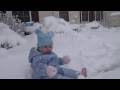 Gracie Eating The Snow