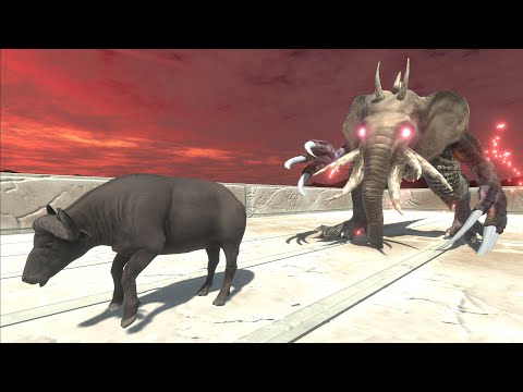 Escape from HELLEPHANT - Animal Revolt Battle Simulator
