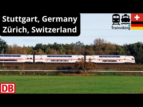 Stuttgart, Germany - Zürich, Switzerland by intercity train | IC2 operated by Deutsche Bahn / DB