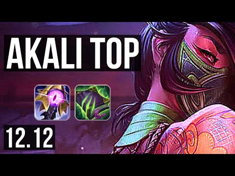 AKALI vs AATROX (TOP) | 3/0/6, 3.1M mastery, 800+ games | KR Diamond | 12.12