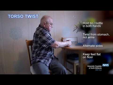 Cardiac Rehab home exercises - seated