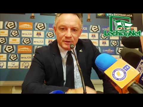 2017-09-23 Trener Lechii Piotr Nowak po meczu w Niecieczy