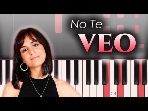 Natalia Lacunza - No Te Veo | Piano Tutorial / Cover Video
