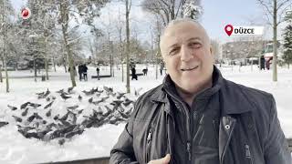 Güvercinleri Yemleyen Vatandaş Yürekleri Isıttı