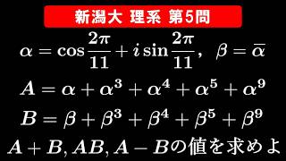 【難易度☆☆☆】2026年 新潟大学 理系 数学 第5問