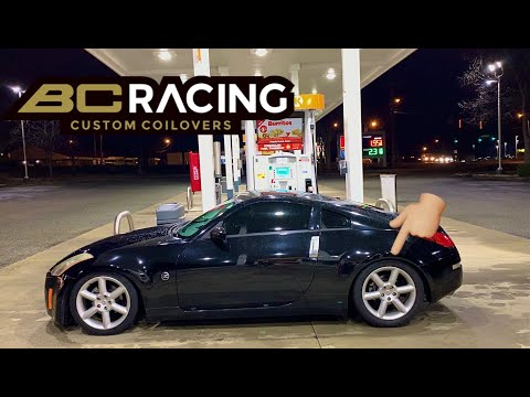 Installing BC Racing Coilovers On My 350z!!(Extreme Low)