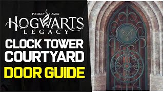 Hogwarts Legacy Tips - How to Solve Door Puzzle EASILY in Clock Tower Courtyard