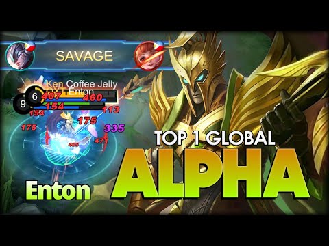 SAVAGE!! 22 Kill Deadly Side Lane! Enton Top 1 Global Alpha - Mobile Legends: Bang Bang