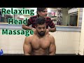 ASMR Relaxation Head And Scalp Massage By Indian Barber With Hunk Muscles Men Ep 4