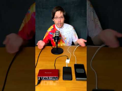 How to connect USB-C iPhone to a XLR microphone for beginners #shorts