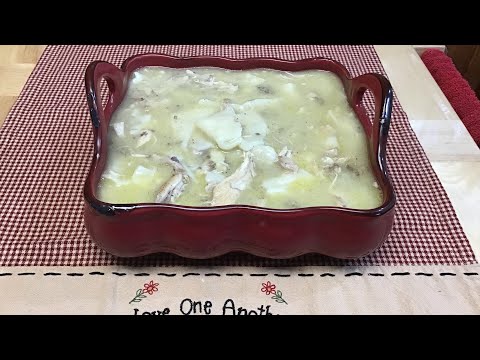 Homemade Chicken-n-Dumplings made from scratch