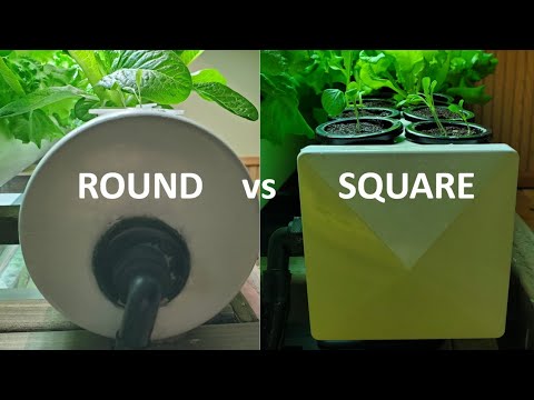 Hydroponic PVC Rails: Round vs Square?