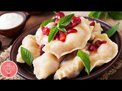 Pierogi with Cherries Recipe (Vareniki) | Вареники с вишней