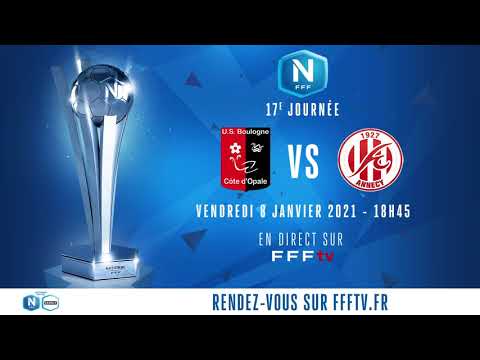 J17 : US Boulogne CO - FC Annecy en direct sur FFFtv (18h45) I National FFF 2020-2021