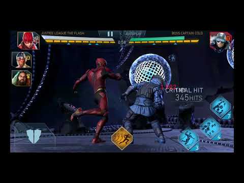 Injustice 2 Mobile Justice League Flash Infinity combo Raid 4 captain cold