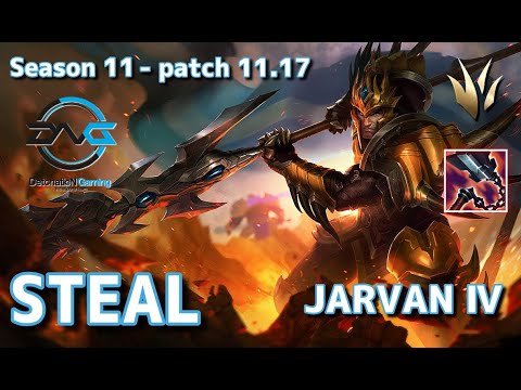 【韓国サーバー/GM】DFM Steal ジャーヴァンⅣ(JarvanⅣ) VS DRX Pyosik リーシン(Leesin) JG - Patch11.17 KR Ranked【LoL】