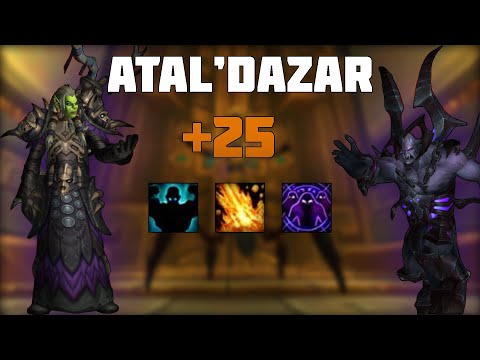 Atal'Dazar +25 | Demonology Warlock | Fortified - Volcanic - Spiteful | Dragonflight S3