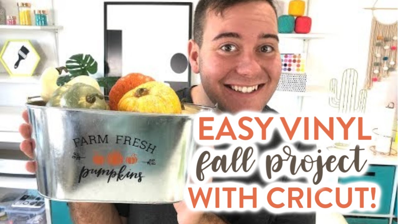 EASY VINYL FALL PROJECT WITH CRICUT!