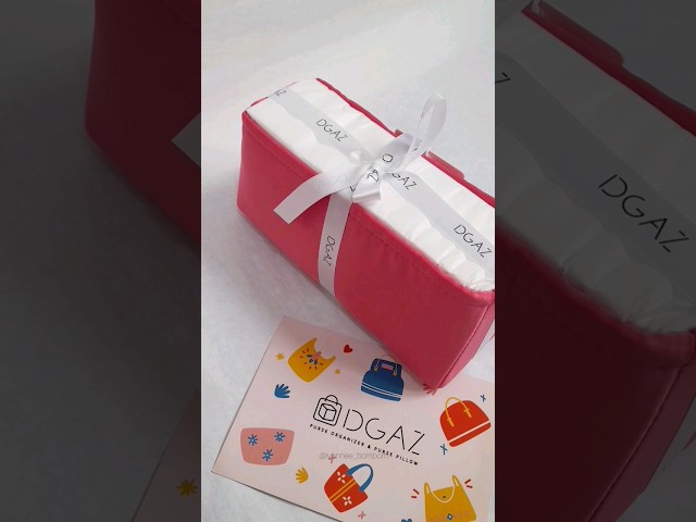 Vídeo relacionado con DGAZ Organizador de monedero de seda para bolsas Lady-Dior Micro/Mini/S/M/L, organizador de bolsas suave y sedoso, bolso de lujo y moldeador de bolsas (rojo vino, M)