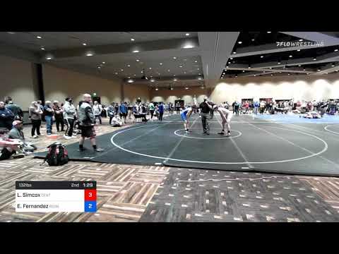 132 Lbs Consolation - Luke Simcox, Central Mountain High School Wrestling Vs Ethan Fernandez, RedN