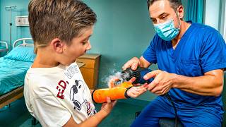 Preston Gets His Cast Cut Off!!