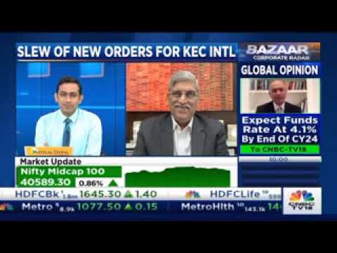 Vimal Kejriwal, MD & CEO, KEC speaks to CNBC-TV18 on the recent orders