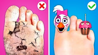 How to Become Chica Extreme FNaF - Makeover! Easy Beauty Hacks and Funny Moments