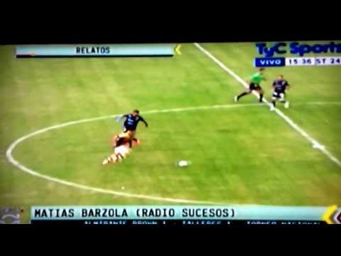 Relato de Matías Barzola. Almirante Brown 1 vs. Talleres 1 (Planeta Gol)