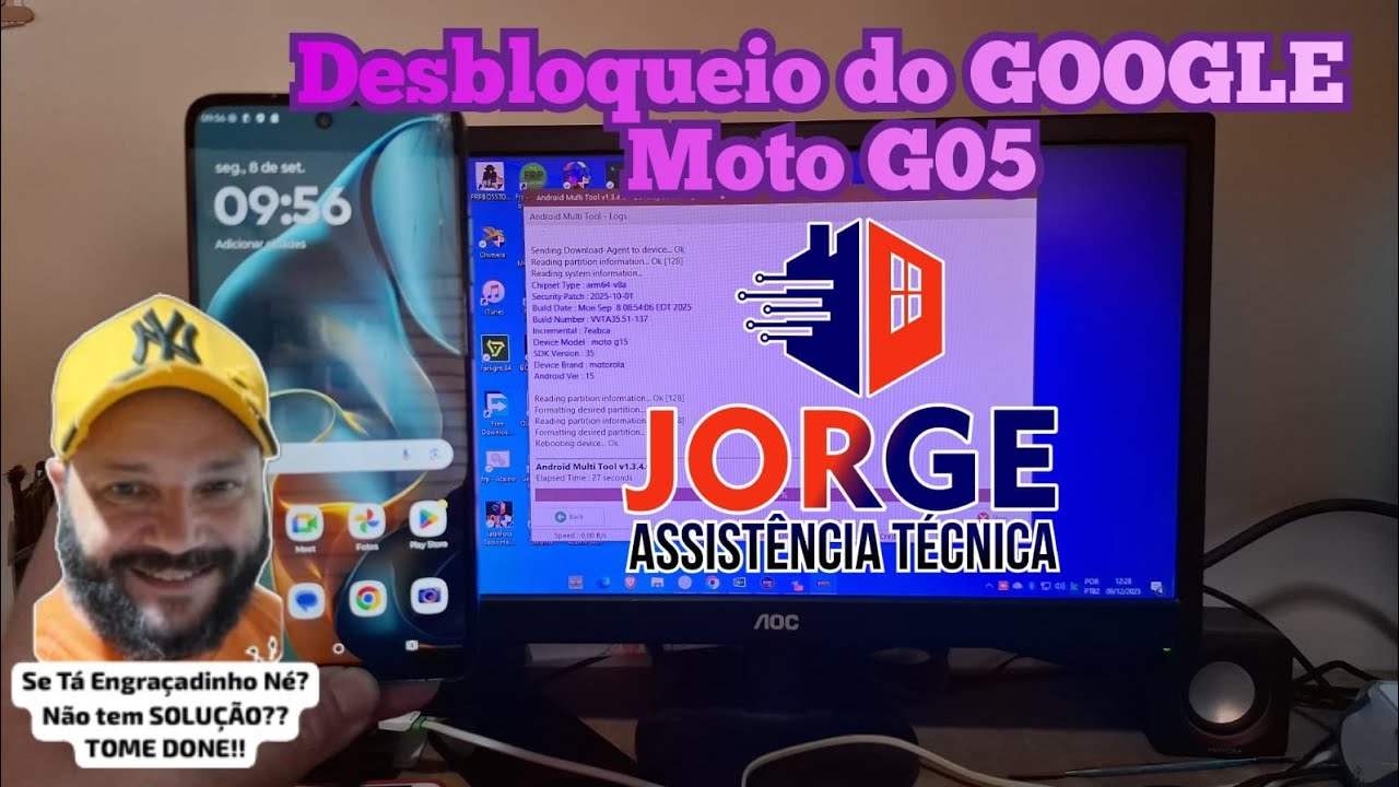 Desbloqueio do GOOGLE Moto G05