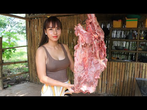 Beef soup with vegetable cooking recipe in my village...