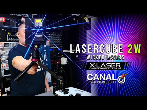X-Laser Wicked Lasers Lasercube 2W USB RGB Club Stage DJ Laser Light Projector Bild 19