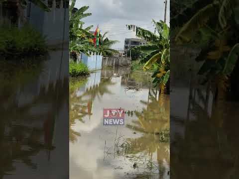 This is what life looks like in parts of Sampah Valley today. Floodwaters have submerged homes