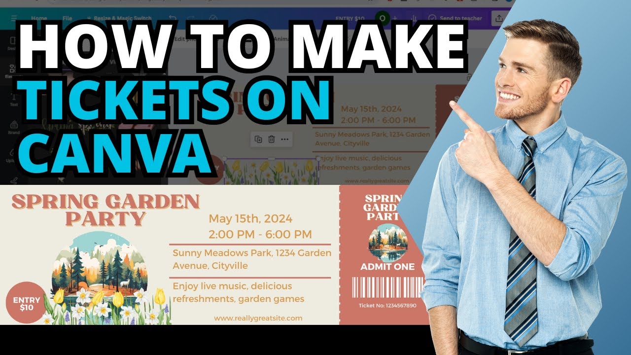 How To Make Tickets On Canva In EASY Way