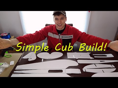 Flite Test Simple Cub Build – Assembling a Foam Board Trainer From Scratch