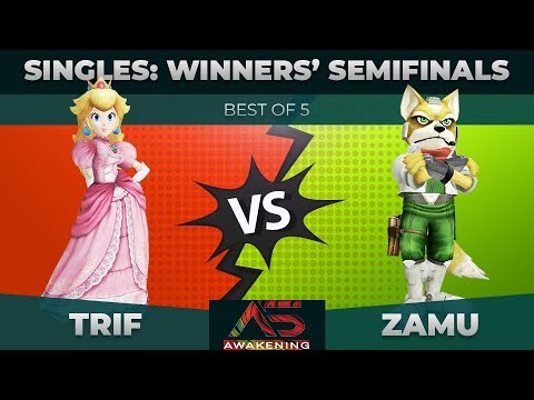 Trif vs Zamu - Winners' Semifinals: Melee Singles - Awakening 5 | Peach vs Fox