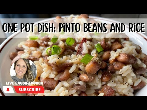 One Pot Dish: Pinto Beans with Rice