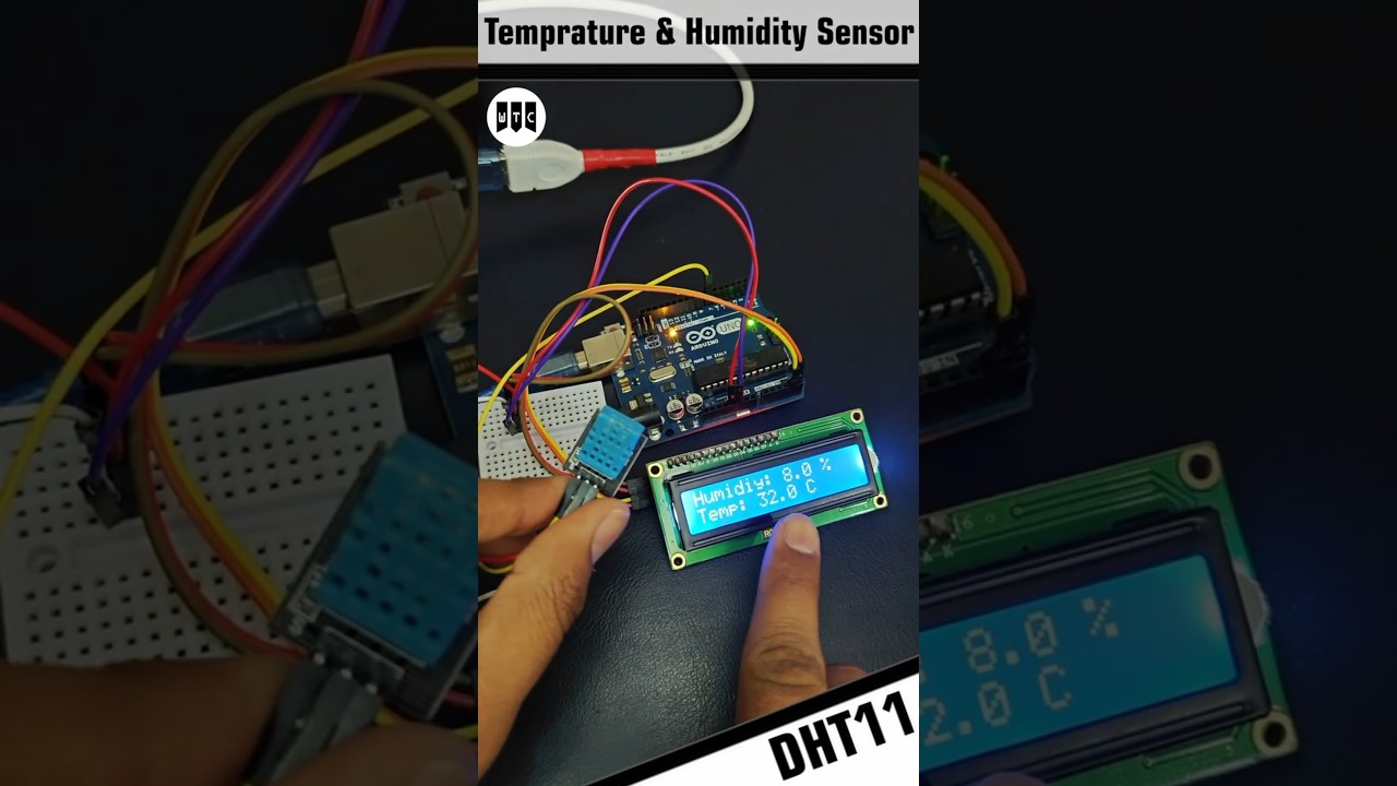 How I Made DIY Temperature & Humidity Monitor 📟 | Arduino + DHT11 Sensor #dht11 #humidity #summer