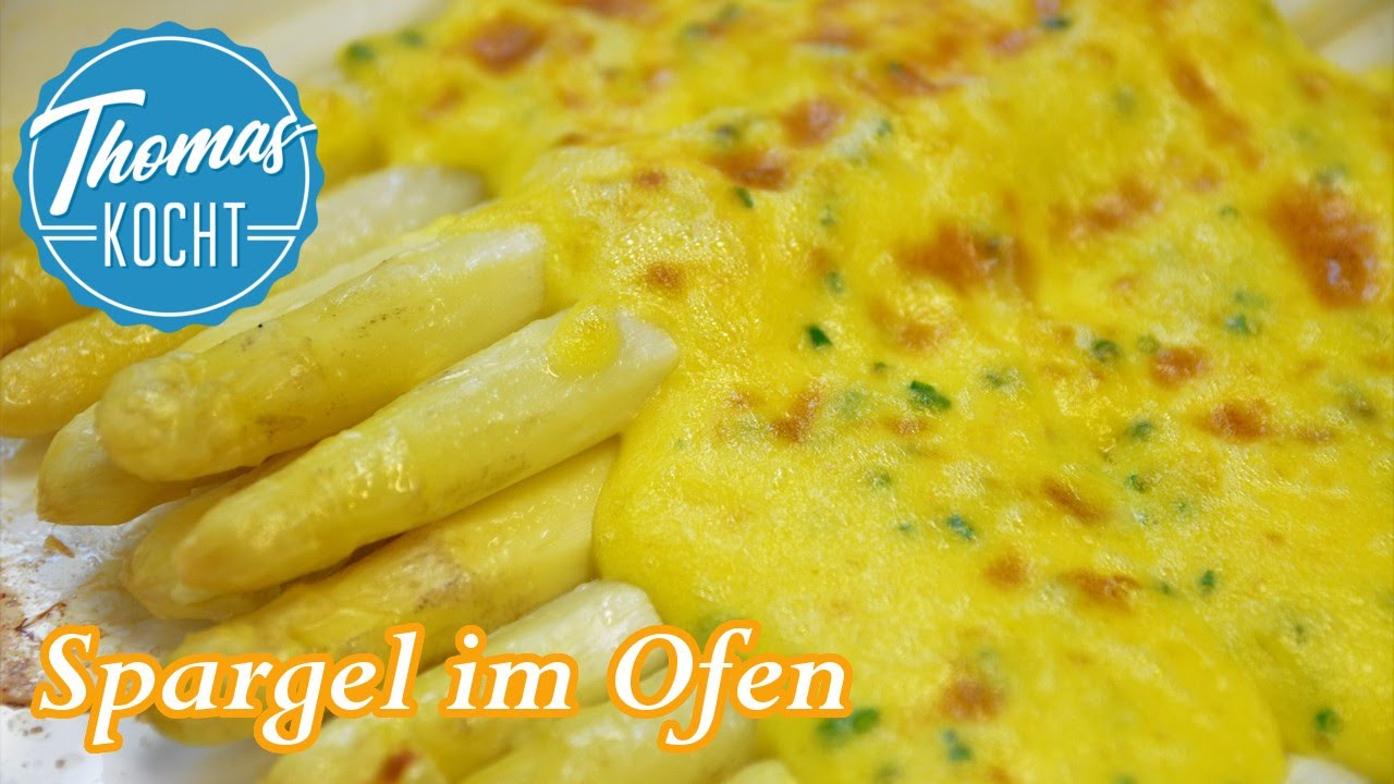 Gratinierter Spargel mit Gorgonzolasauce - Einfache Rezepte