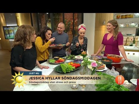 Jessica Frej hyllar söndagsmiddagen - Nyhetsmorgon (TV4)