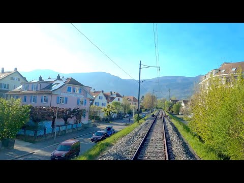 ★ 4K 🇨🇭Solothurn - Oberdorf - Moutier cab ride, Switzerland [04.2021]